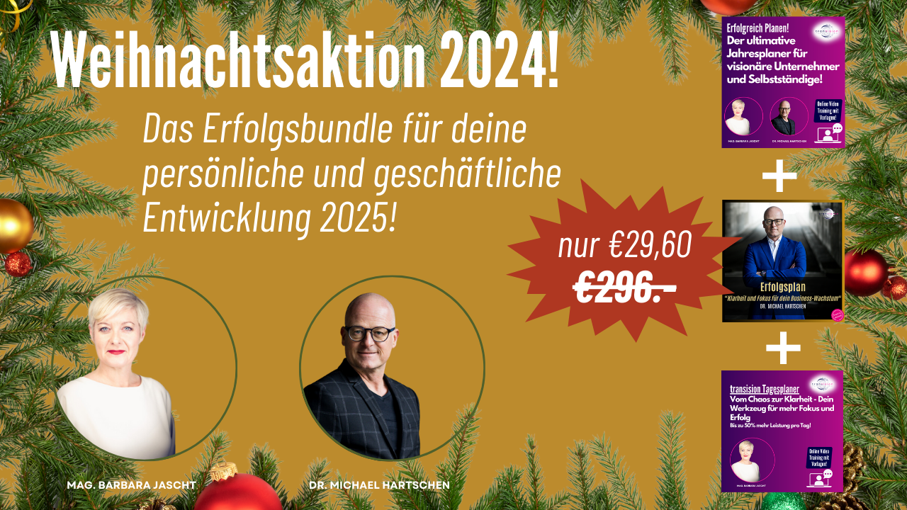 transision weihnachtsaktion 2024 Jahresplaner Erfolgsplaner Jascht Hartschen