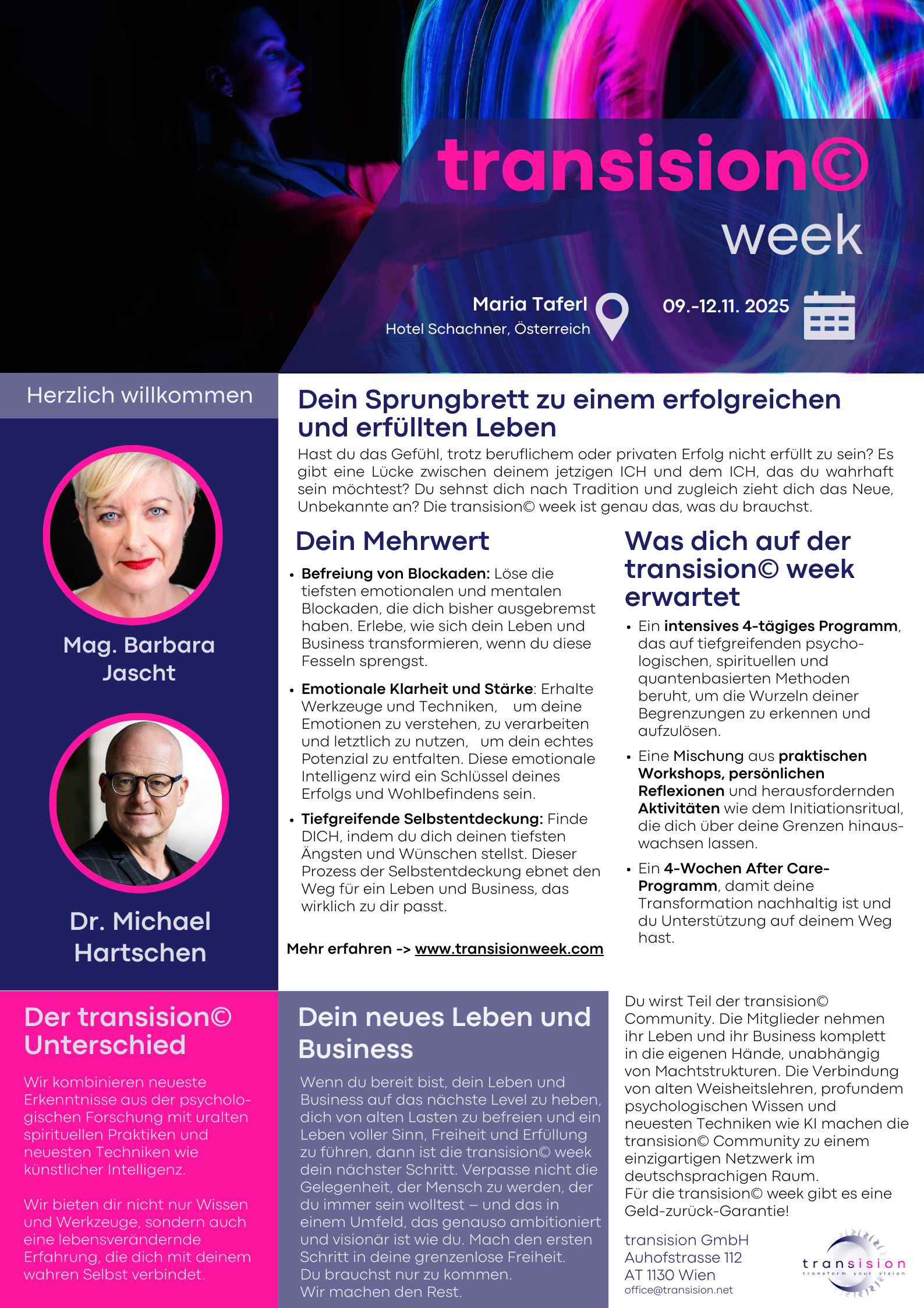 transision week flyer Erfolg Jascht Hartschen