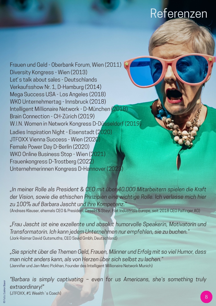 Barbara Jascht auf der Bühne